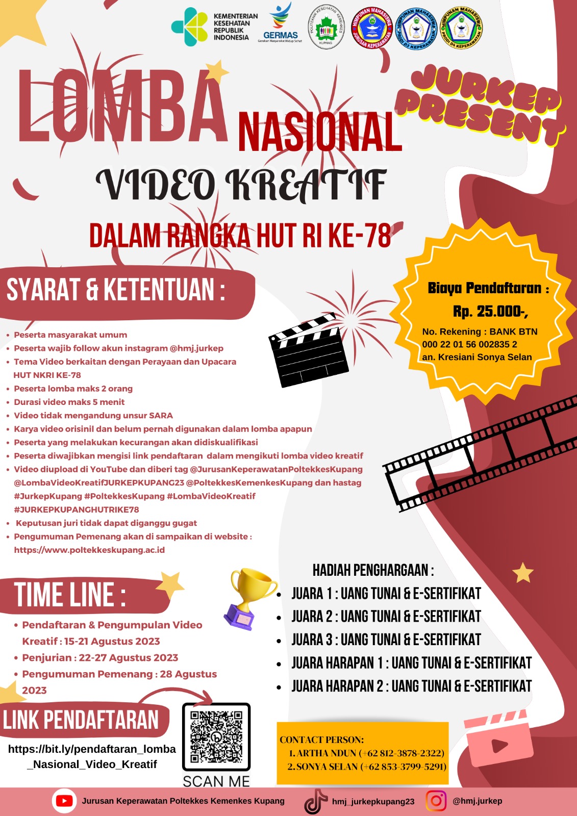 Lomba Video Kreatif - HUT NKRI Ke 78 - Himpunan Mahasiswa Jurusan Keperawatan