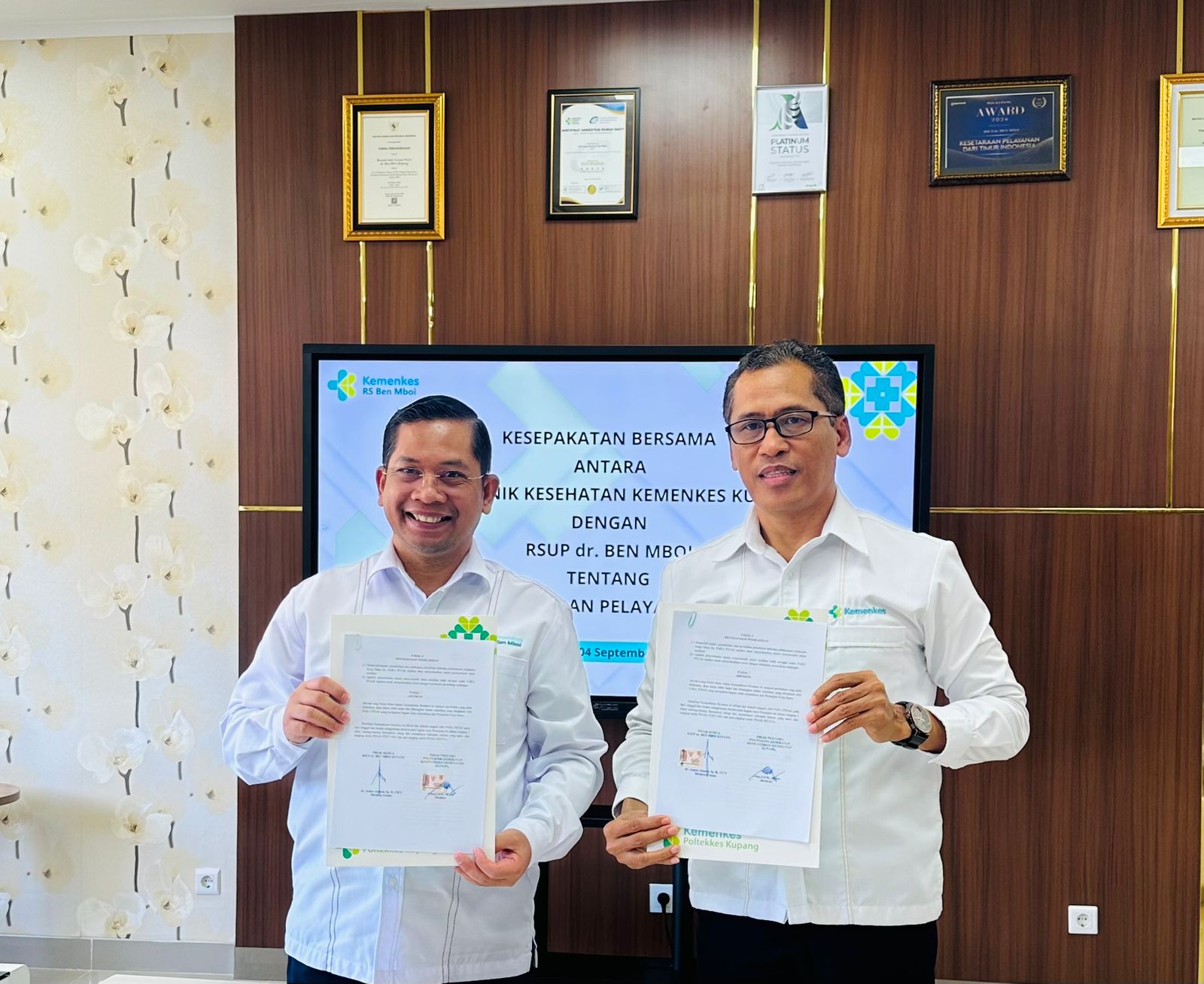 Poltekkes Kemenkes Kupang dan RSUP dr. Ben Mboi Kupang Tandatangan  Kesepakatan (MoU) Sistem Rujukan