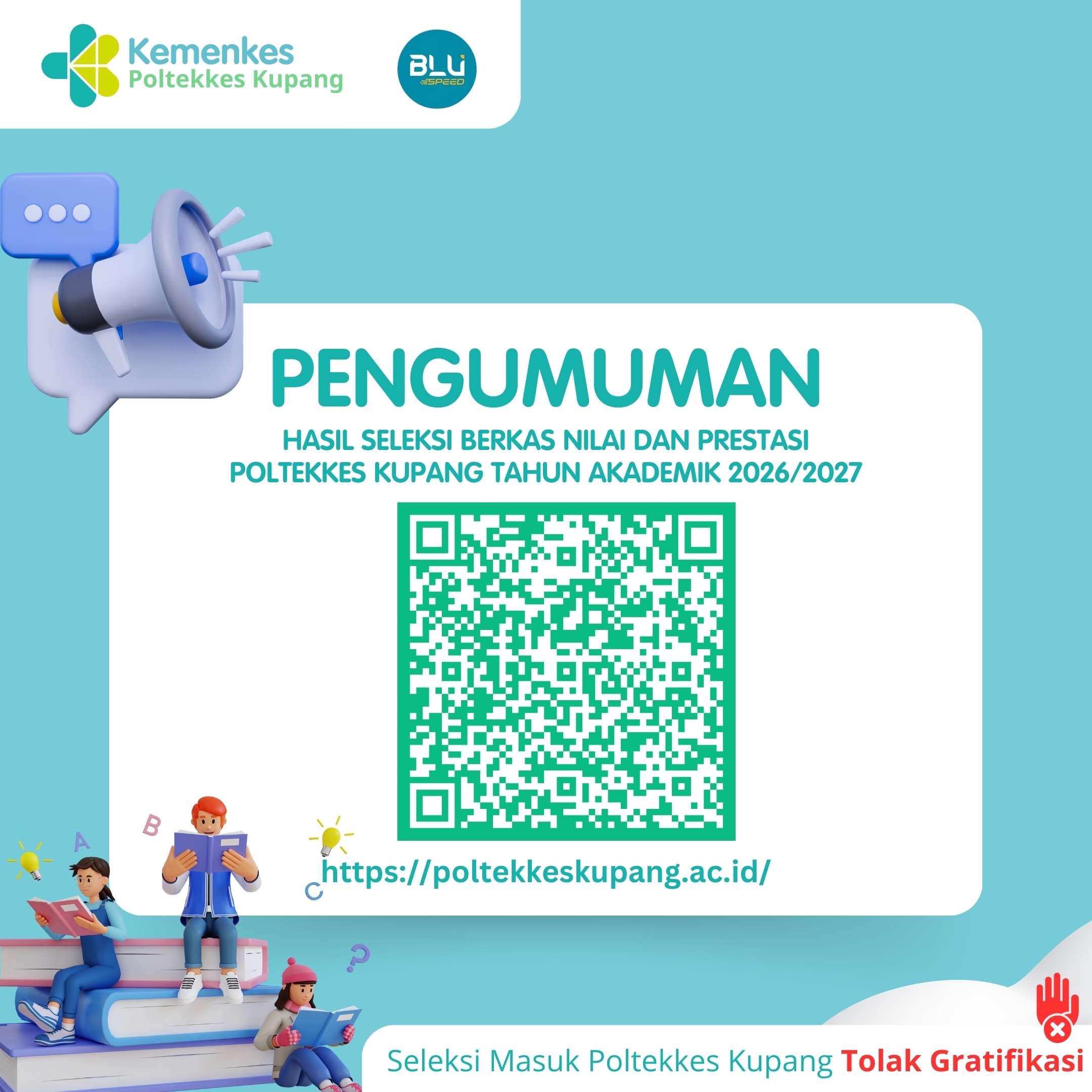 Pengumuman Hasil Seleksi Berkas Nilai Dan Prestasi  Poltekkes Kupang Tahun Akademik 2026/2027