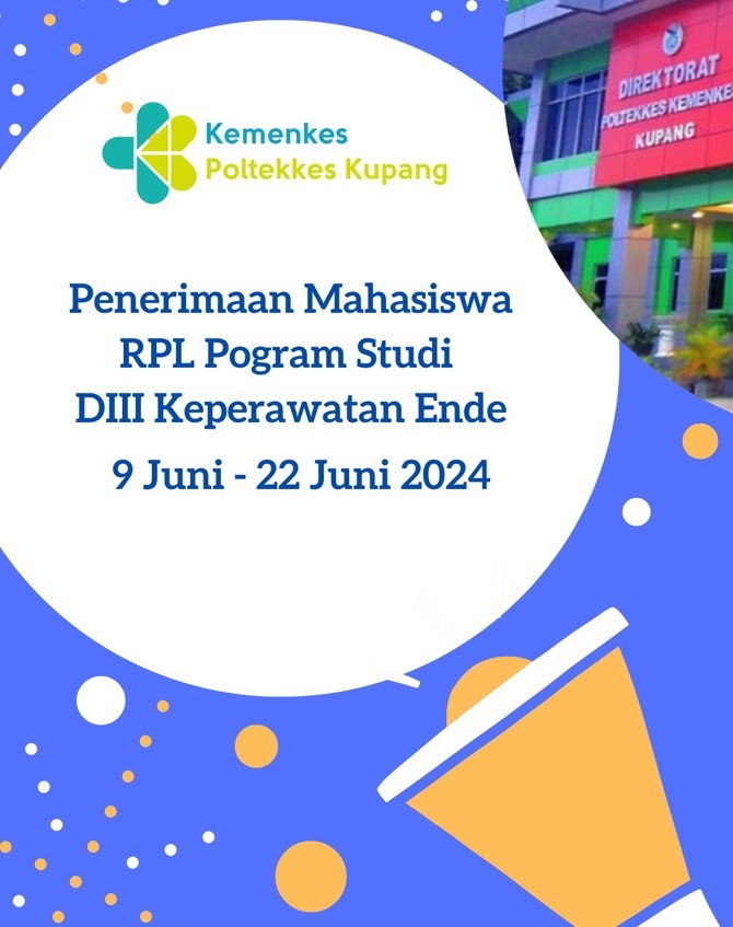 Pendaftaran Mahasiswa Baru Poltekkes Kemenkes Kupang  Jalur RPL -Program Studi DIII Keperawatan Ende