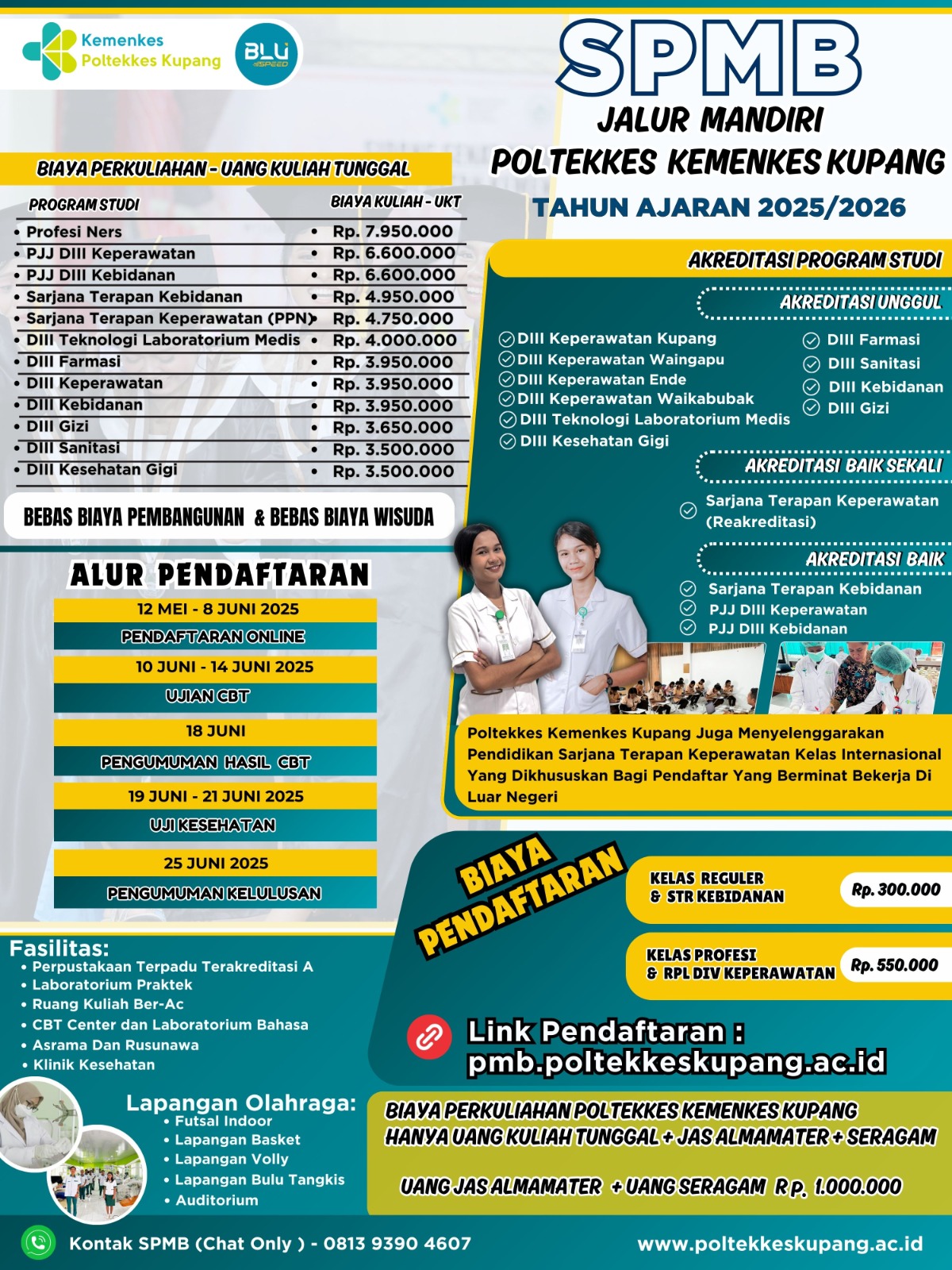 Seleksi Penerimaan Mahasiswa Baru Jalur Mandiri Poltekkes Kemenkes Kupang Tahun 2025