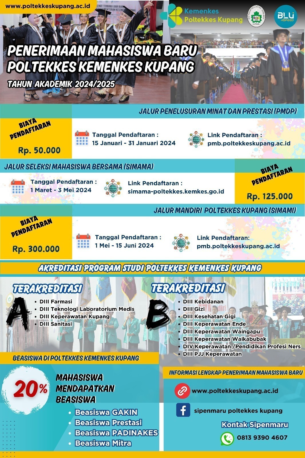 PENERIMAAN MAHASISWA BARU JALUR PMDP KEMENKES POLTEKKES KUPANG TAHUN 2024